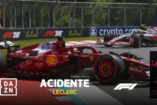 Azar para Leclerc: monegasco derrapou e foi bater em cheio no muro (vídeo)