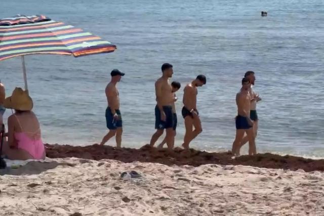 Jogadores da Seleção deram passeio à beira-mar em Palm Beach