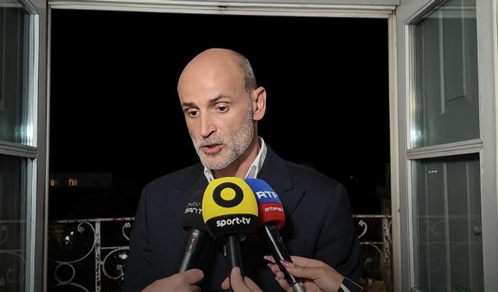 Rui Rodrigues em declarações aos jornalistas após a vitória eleitoral