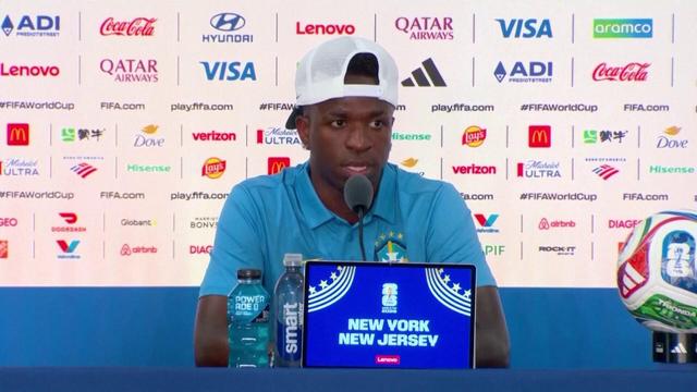 Vinícius Jr. sem dúvidas: «O Brasil chega aqui para ser campeão»