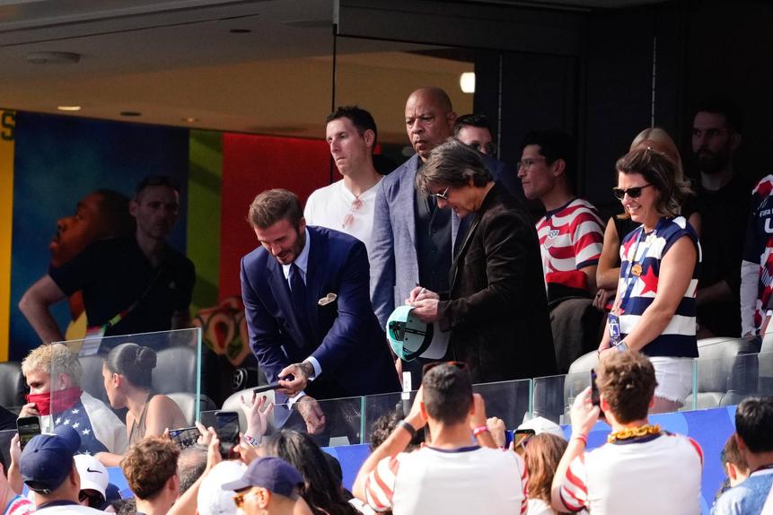 Houve Beckham e Cruise, mas não houve Trump