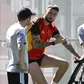 Zeno Debast ainda só faz trabalho de ginásio, não está autorizado a pisar o relvado - Foto: Photonews