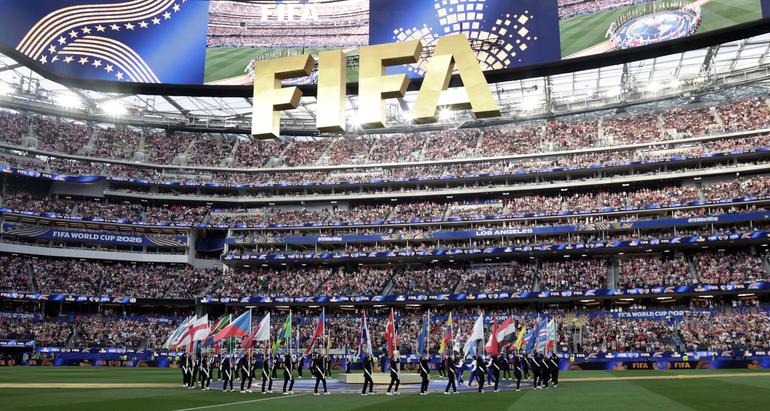 Cerimónia de abertura dos EUA no Sofi, em Los Angeles