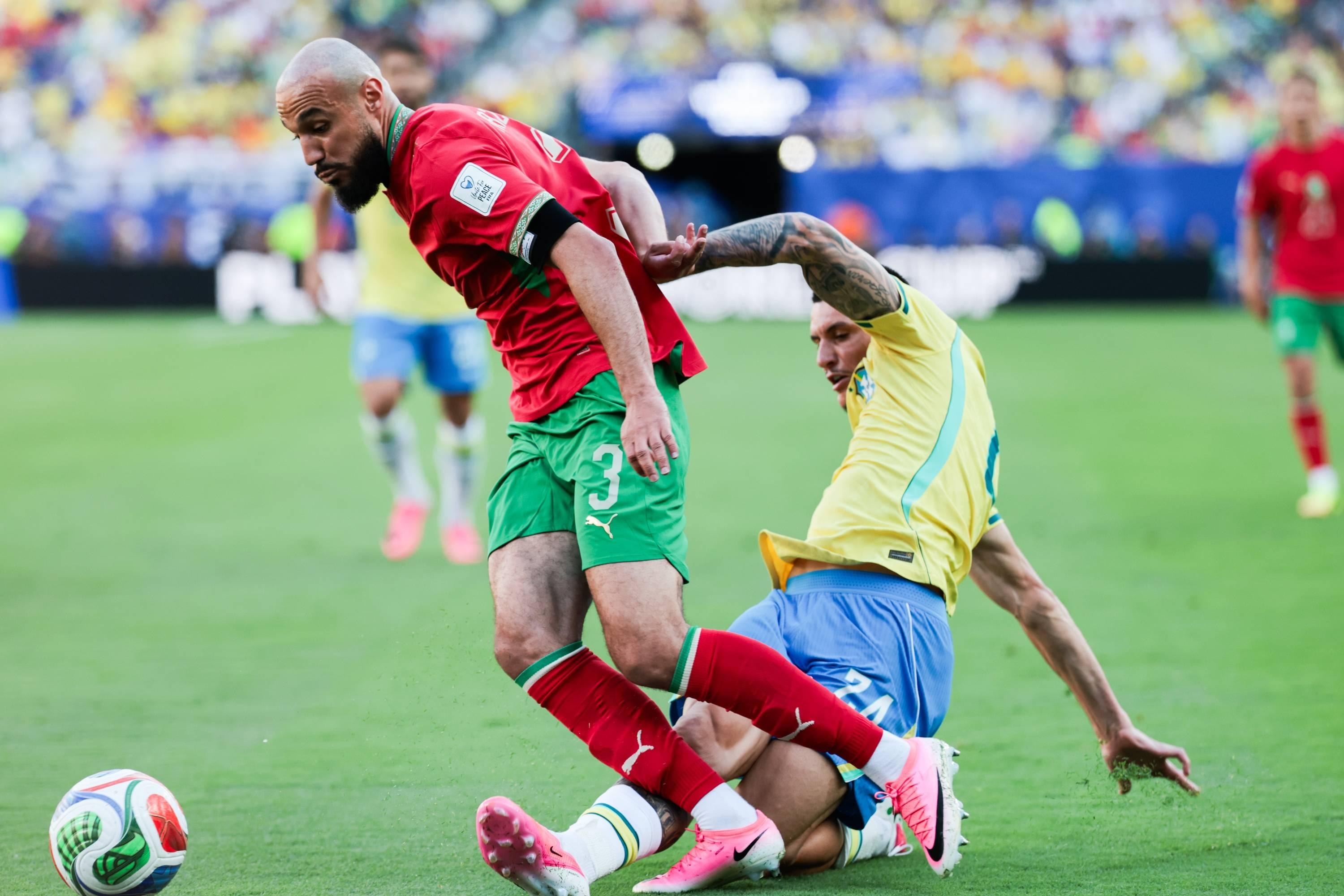 Brasil e Marrocos empataram a um golo - Foto: IMAGO