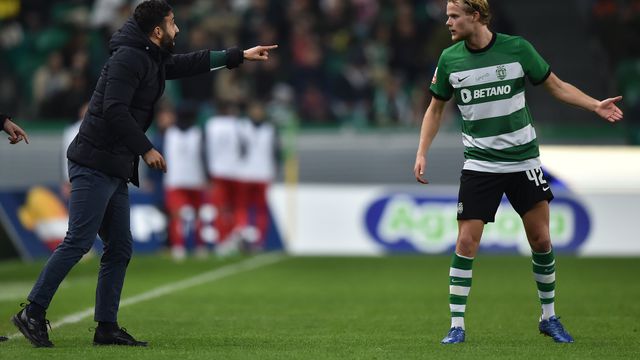 Ruben Amorim trabalhou com Hjulmand em 2023/2024 e até novembro do ano passado - Foto: MIGUEL NUNES