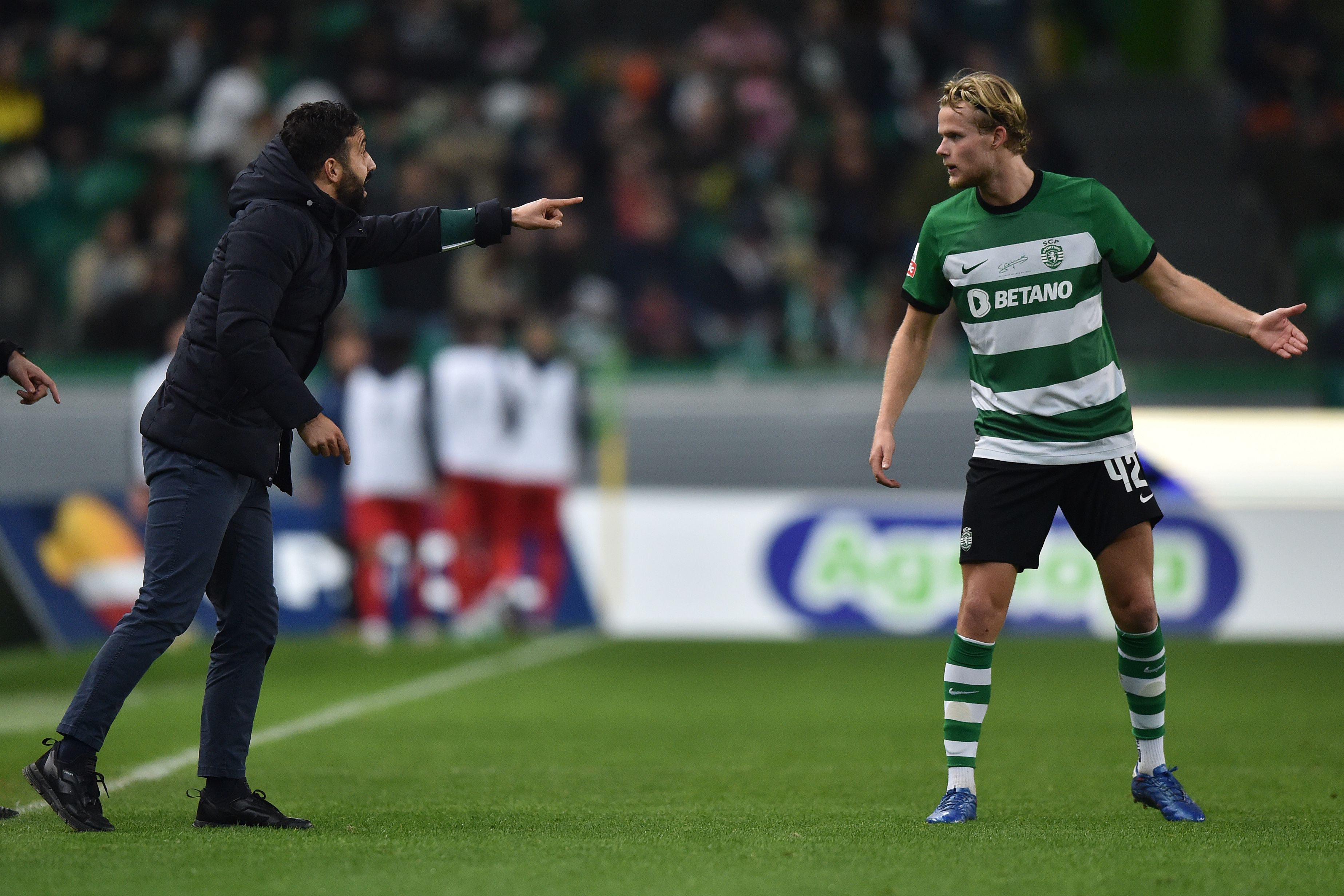 Ruben Amorim trabalhou com Hjulmand em 2023/2024 e até novembro do ano passado - Foto: MIGUEL NUNES