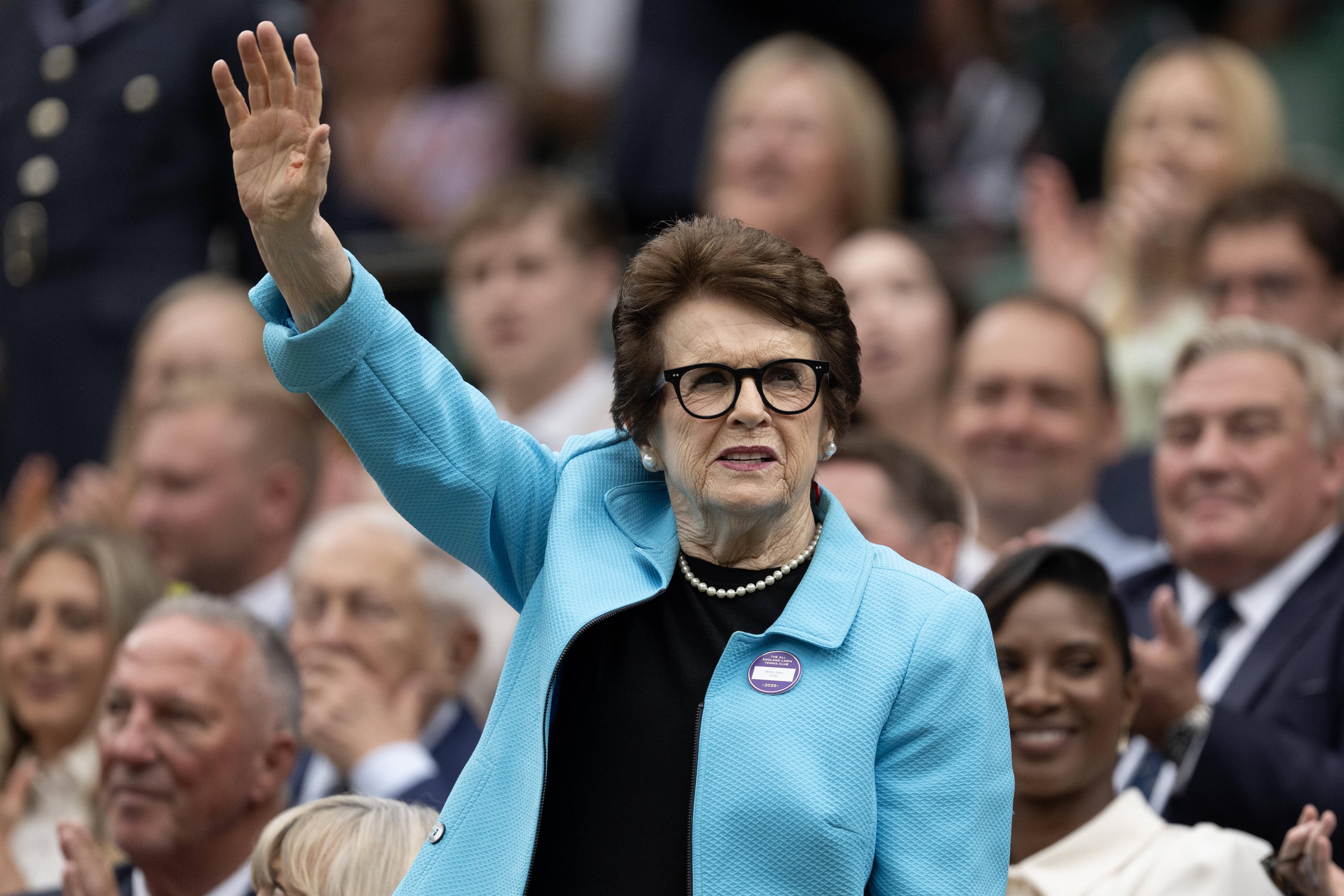 Billie Jean King no torneio de ténis de Wimbledon 2025 Foto: IMAGO