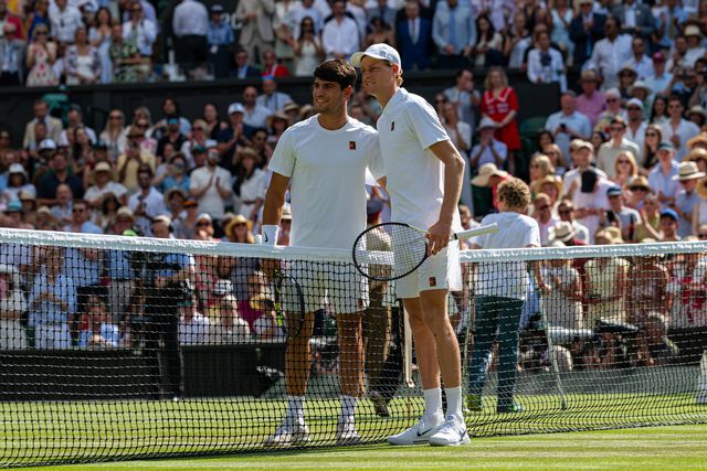 Sinner ao lado de Alcaraz na final de Wimbledon
