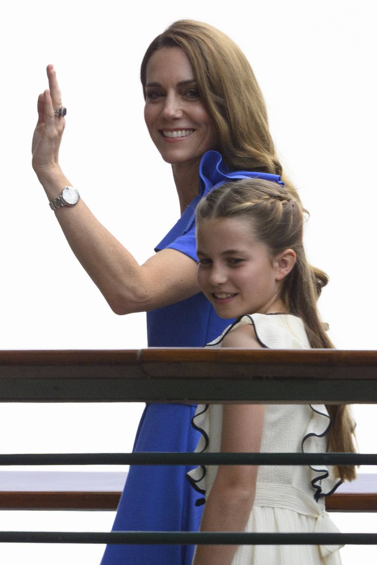 A princesa de Gales e a Princesa Charlotte no torneio de ténis de Wimbledon 2025 Foto: IMAGO