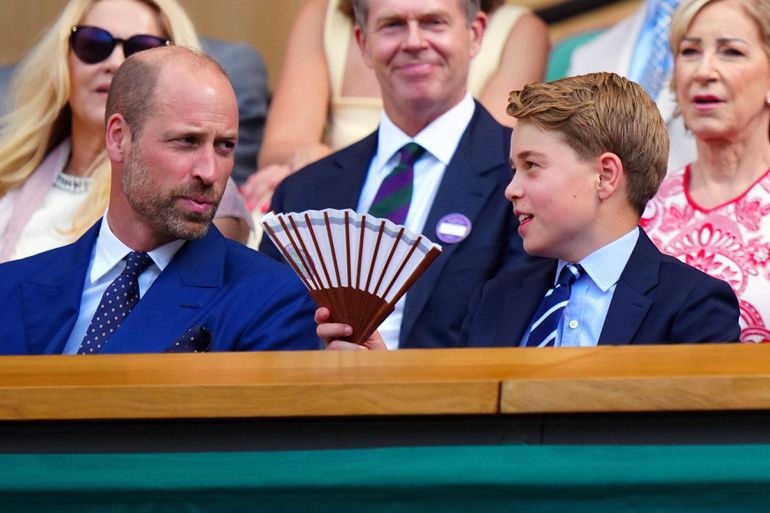 Princípe William e o Princípe George no torneio de ténis de Wimbledon 2025 Foto: IMAGO