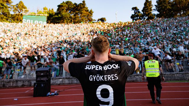 Viktor Gyokeres encantou os adeptos do Sporting com golos atrás de golos