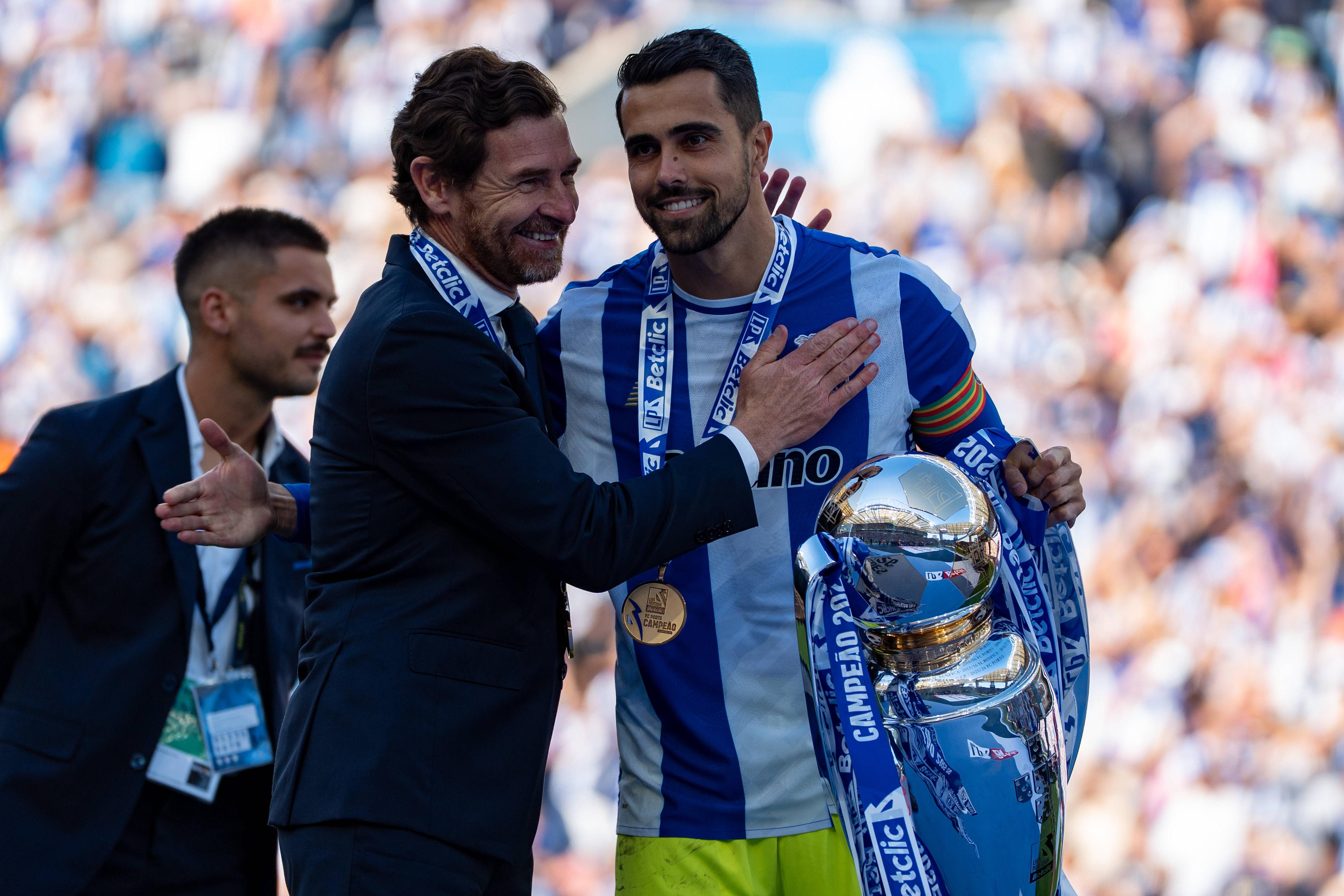 André Villas-Boas, presidente, e Diogo Costa, capitão, dois dos rostos do atual FC Porto - Foto: Imago