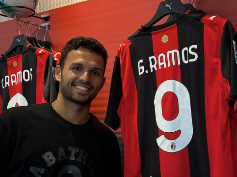 Gonçalo Ramos em Milan (Foto: Gonçalo Ramos/Instagram)