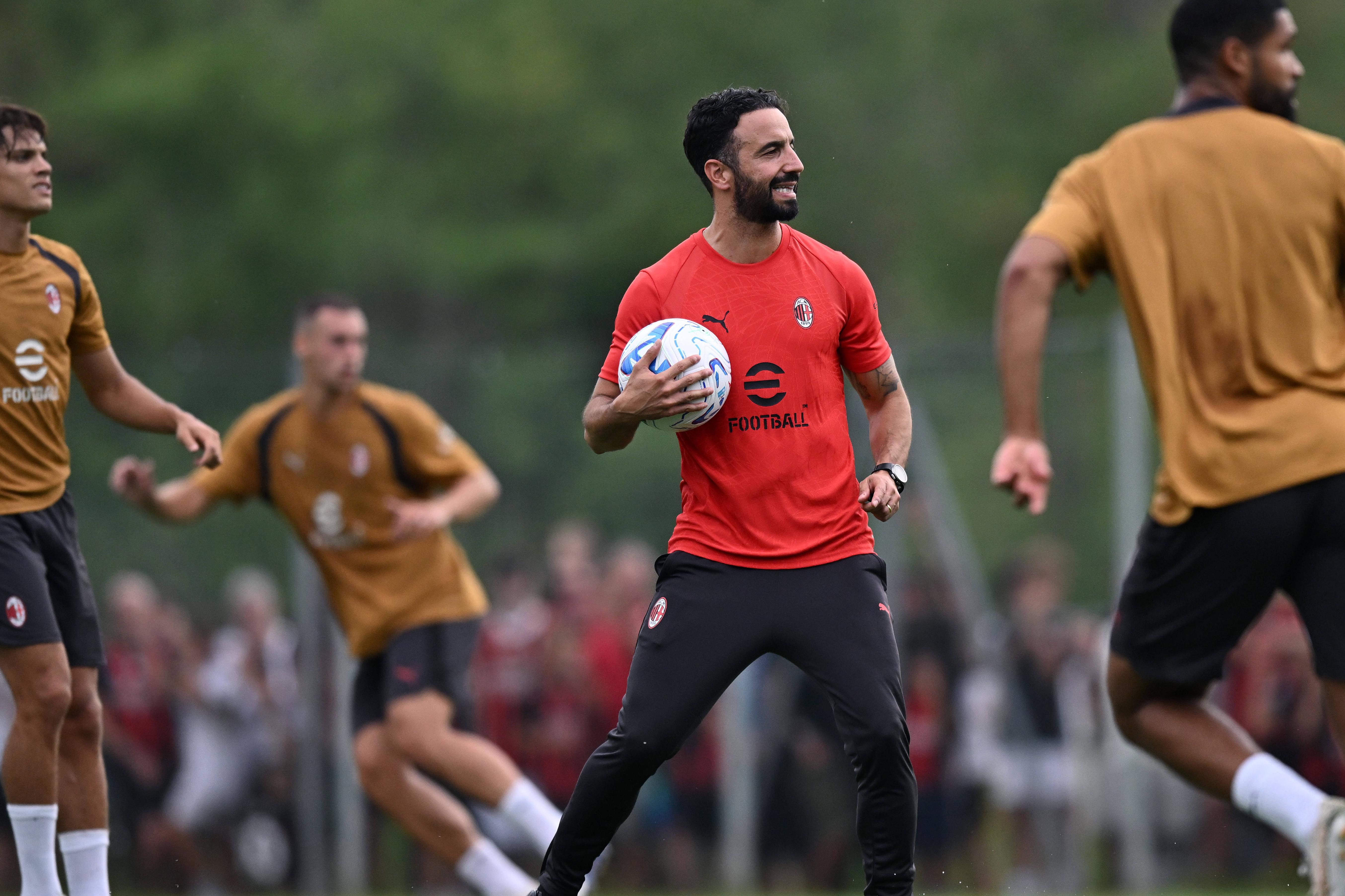 Ruben Amorim orienta treino no Milan