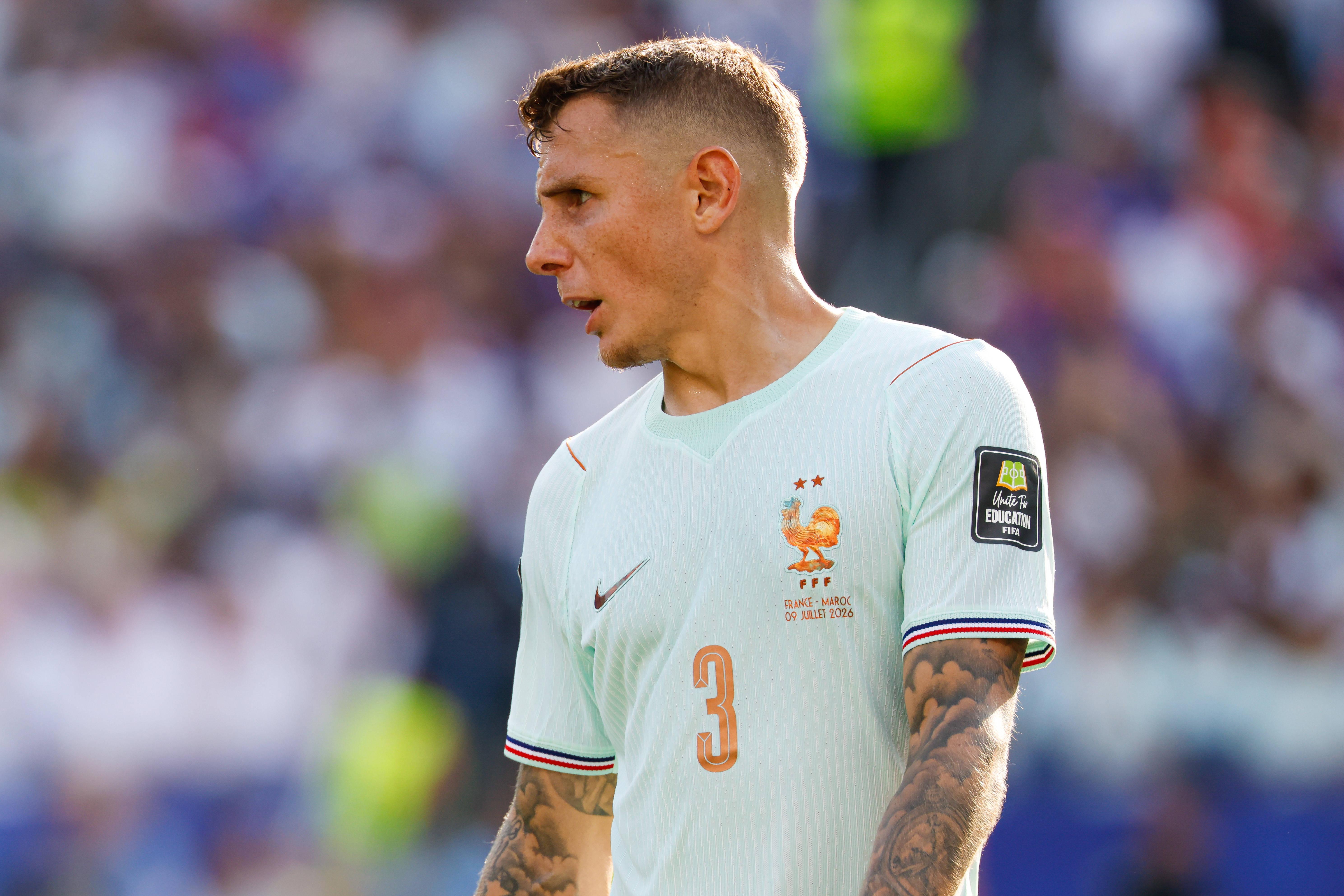 Lucas Digne é o titular na lateral-esquerda de França neste Mundial 2026