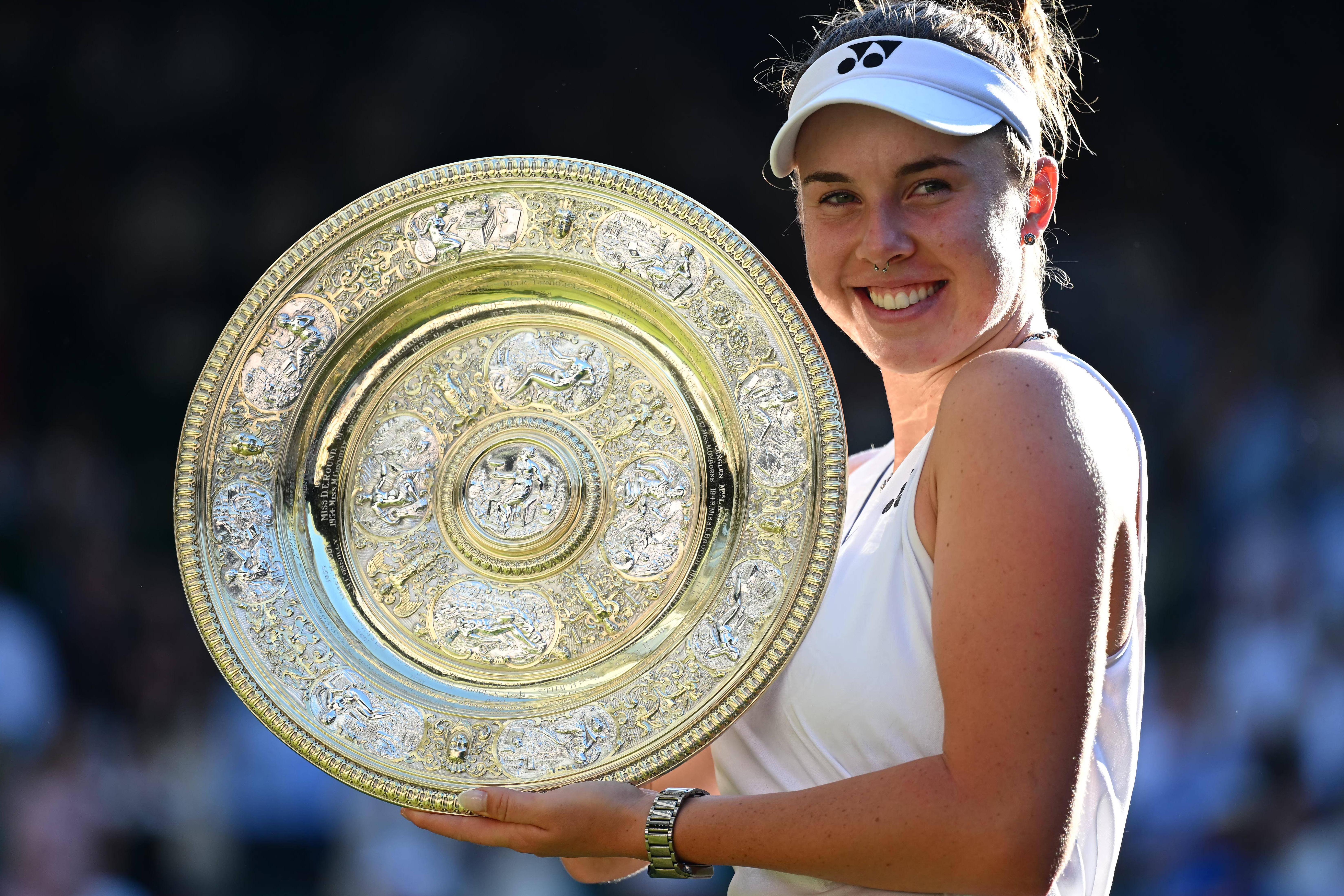 Linda Noskova nunca havia chegado à final de um Grand Slam, o máximo havia sido os quartos de final na Austrália, em 2024      Fotografia Imago