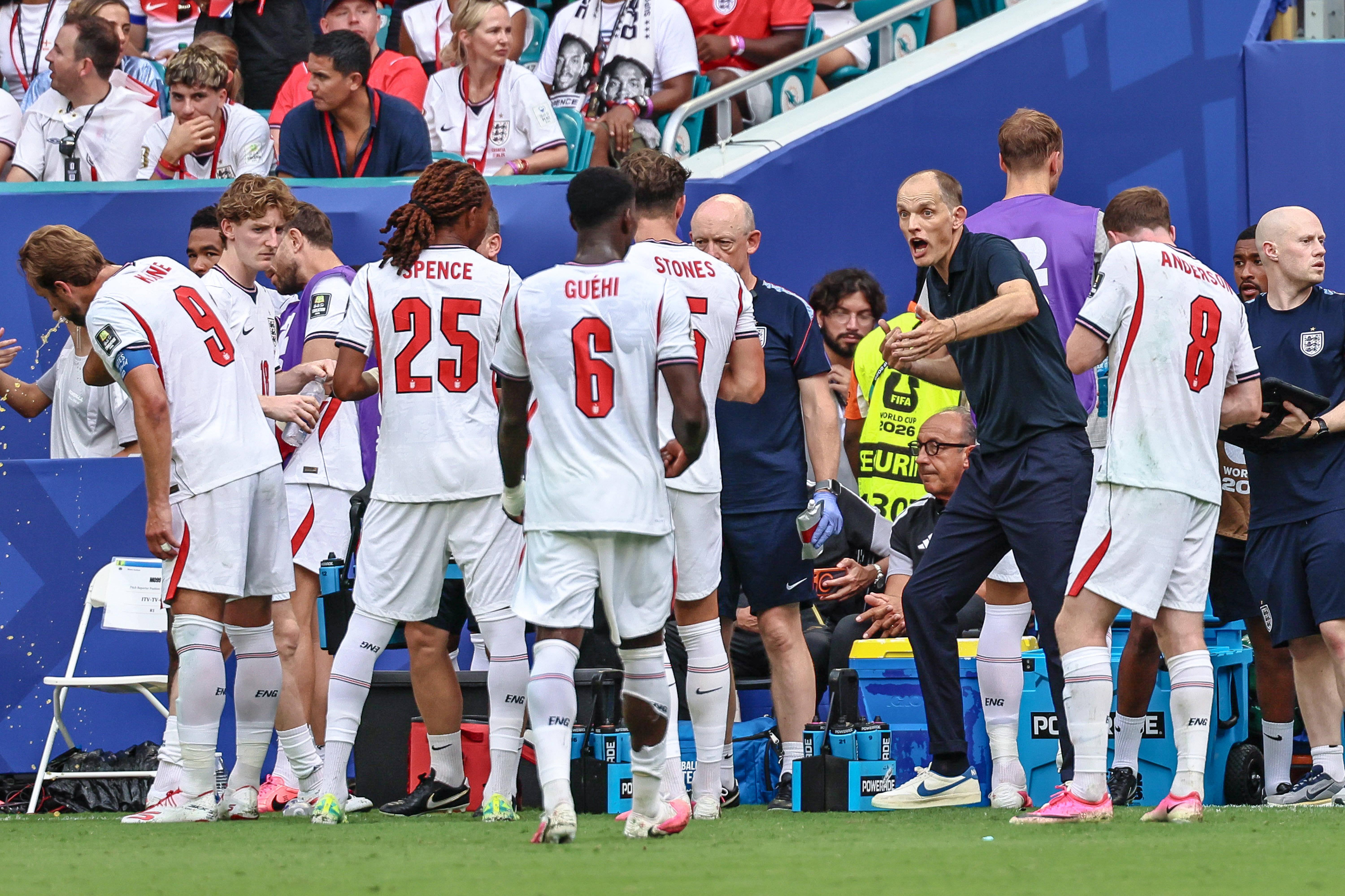 Inglaterra em pausa para hidratação no Mundial 2026