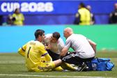 Saída de Courtois por lesão motivou alarmes