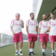 José Mourinho, João Tralhão, Roberto Merella, António Dias e Khedira - Foto: Real Madrid