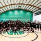 Equipa de futsal cumpriu unidade de treino diferente do habitual: teve assistência atenta. Os jogadores de futebol de sub-19 foram tirar exemplos de alguns exercícios que podem usar no relvado