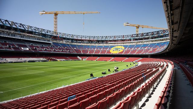 Camp Nou está em obras desde junho de 2023. Foto Barcelona