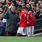 José Mourinho com Marcus Rashford no Manchester United em 2018