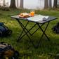 A mesa dobrável para levar consigo nas suas viagens