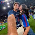 João Neves e Madalena Aragão na Supertaça Europeia de 2026 (Foto: João Neves/Instagram)