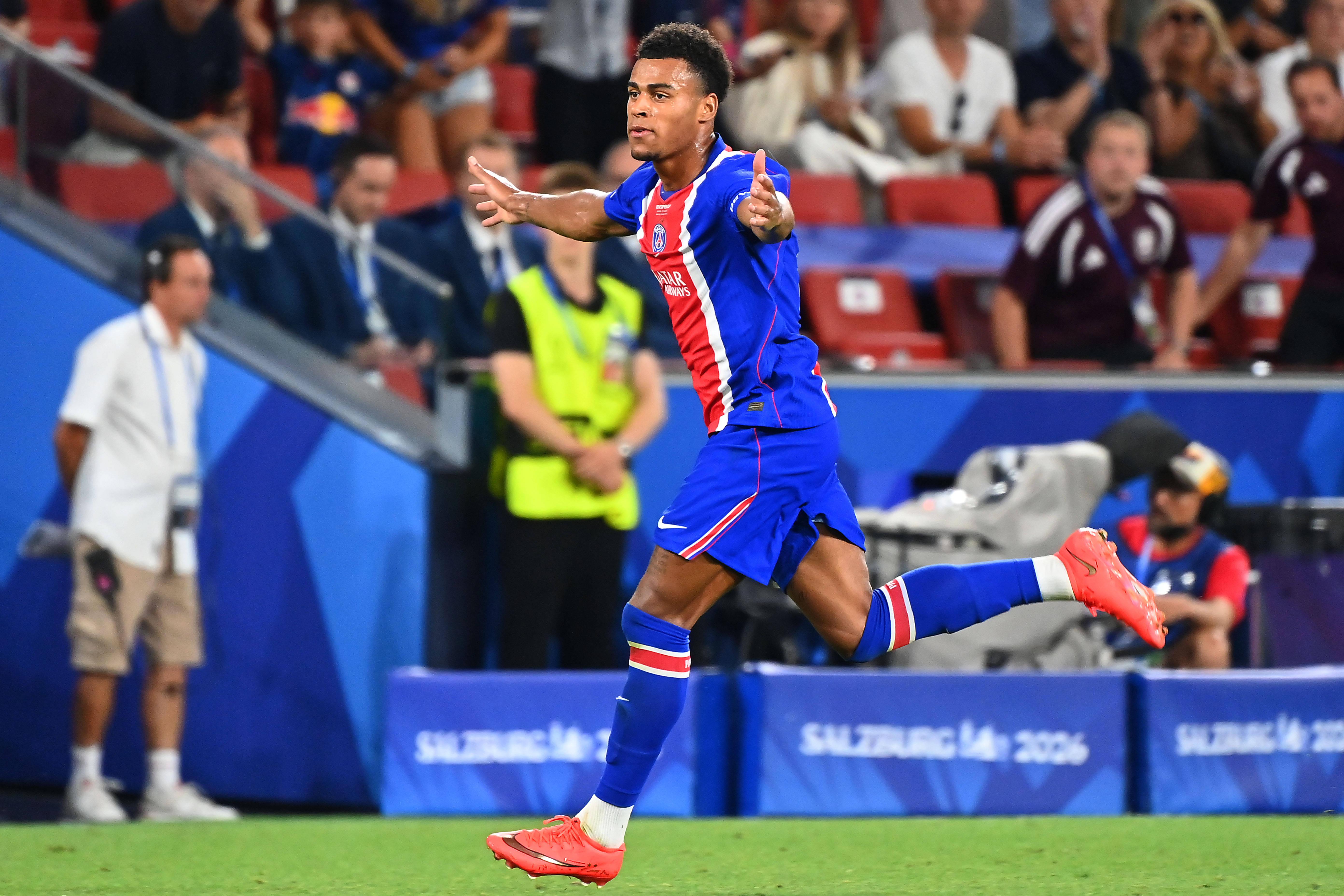 8.º Desiré Doué, PSG, 21 anos e 52 dias. 2026, PSG, 2-Aston Villa, 1. Foto IMAGO