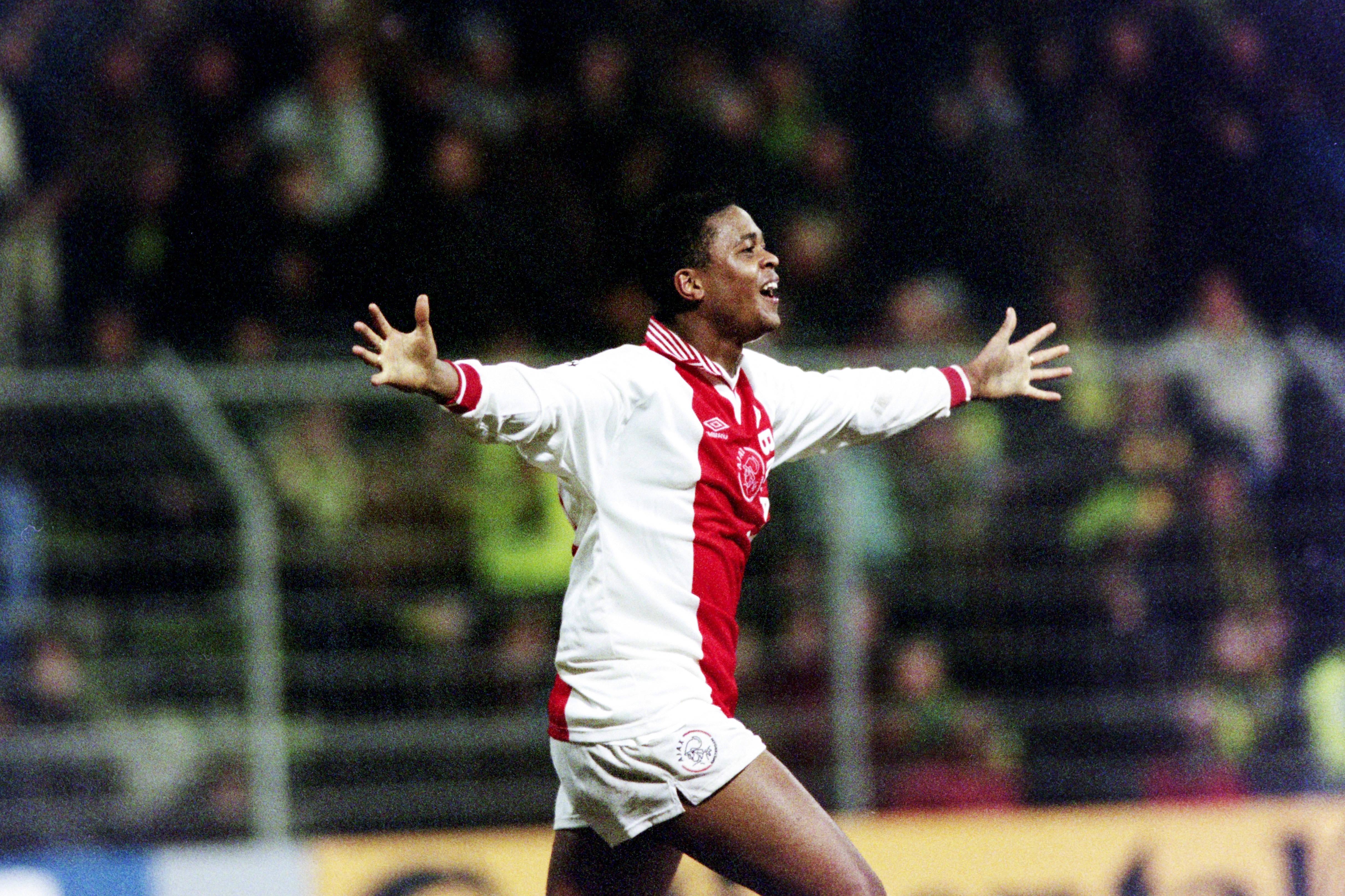 2.º Patrick Kluivert, Ajax, 19 anos e 220 dias. 1996, Saragoça, 1-Ajax, 1 (1.ª mão). Foto IMAGO