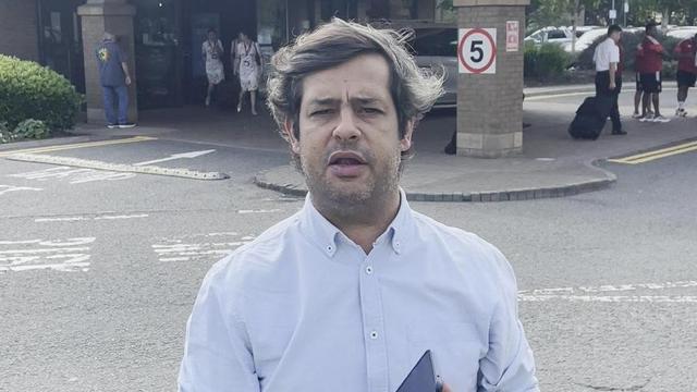 Manhã tranquila: A BOLA junto ao hotel do Benfica em Edimburgo