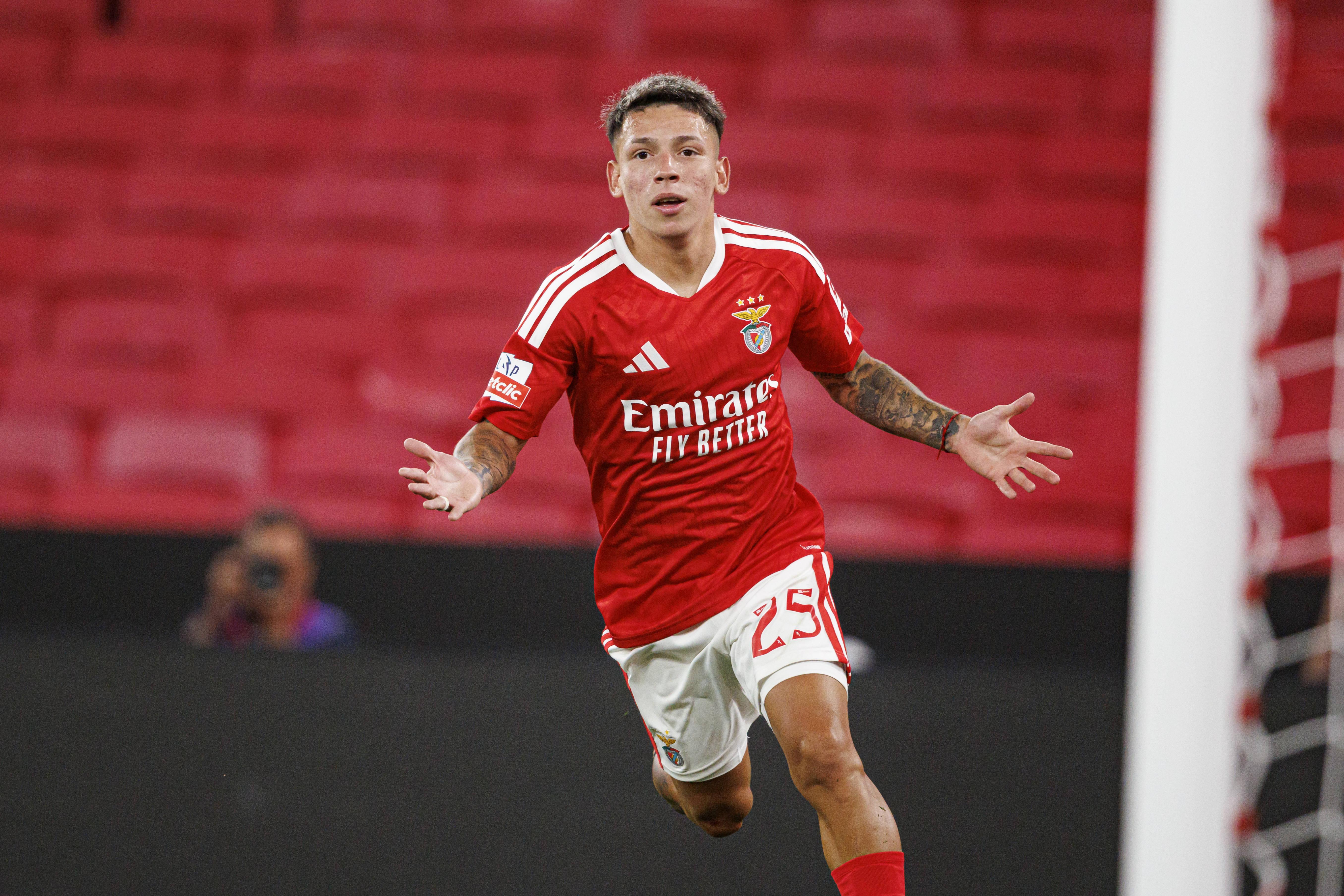 26.º Gianluca Prestianni (Benfica/Argentina), avançado, 20 anos. Golden Boy Index: 54,5. Foto IMAGO