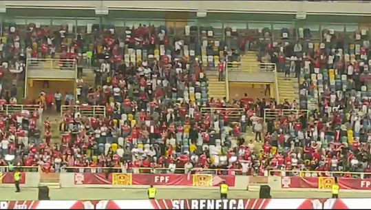 Benfica festeja Supertaça feminina com os adeptos, ao som do hino (vídeo)