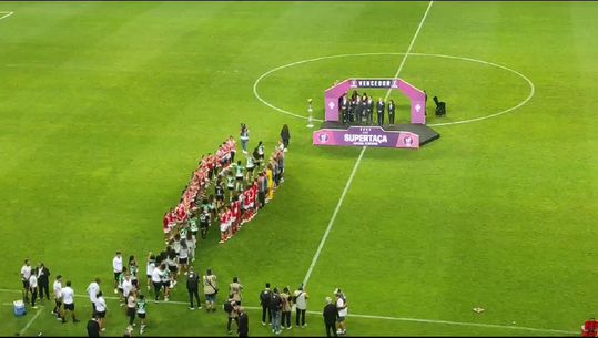 Vídeo: Benfica faz guarda de honra ao Sporting