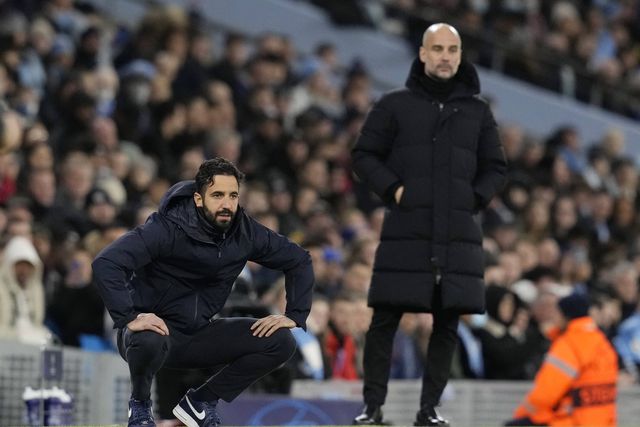 Man. City-Sporting (0-0) - 9 de março de 2022: Ruben Amorim e Pep Guardiola na segunda mão dos oitavos de final da UEFA Champions League (Foto: IMAGO)