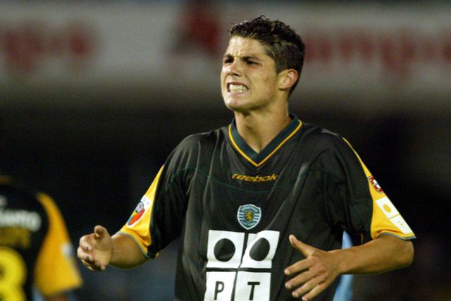 Cristiano Ronaldo participou apenas em 25 jogos de campeonato, ao serviço do Sporting, em 2002/03