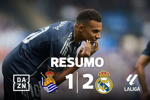 Real Madrid aguenta com menos um e vence Real Sociedad (resumo)