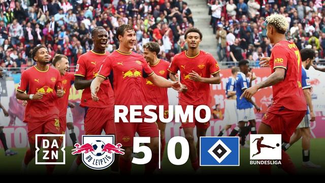 Proscrito de Amorim marca e Leipzig goleia Hamburgo de portugueses (resumo)