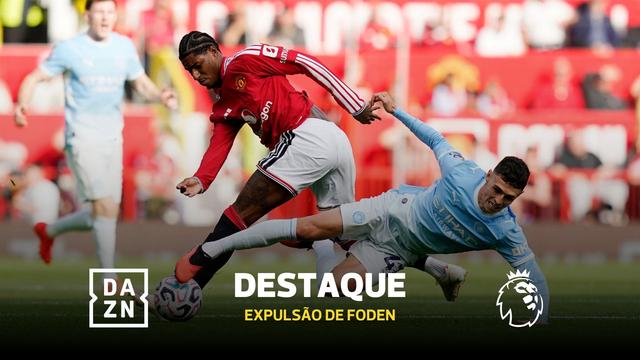 Bruno Fernandes provocou e Foden agrediu-o: vermelho no dérbi de Manchester!