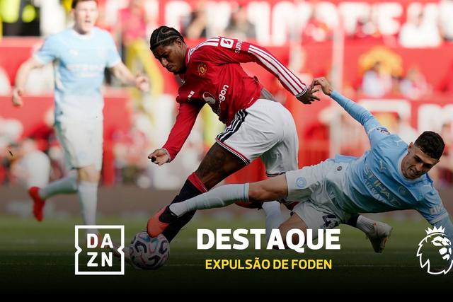 Bruno Fernandes provocou e Foden agrediu-o: vermelho no dérbi de Manchester!
