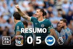 Brighton de Costinha 'atropela' Coventry (resumo)