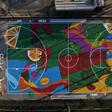 Imagem dos campos na King Open School que passaram a ter a imagem de Portugal e Neemias    Fotografia Hoopers/Project Backboard