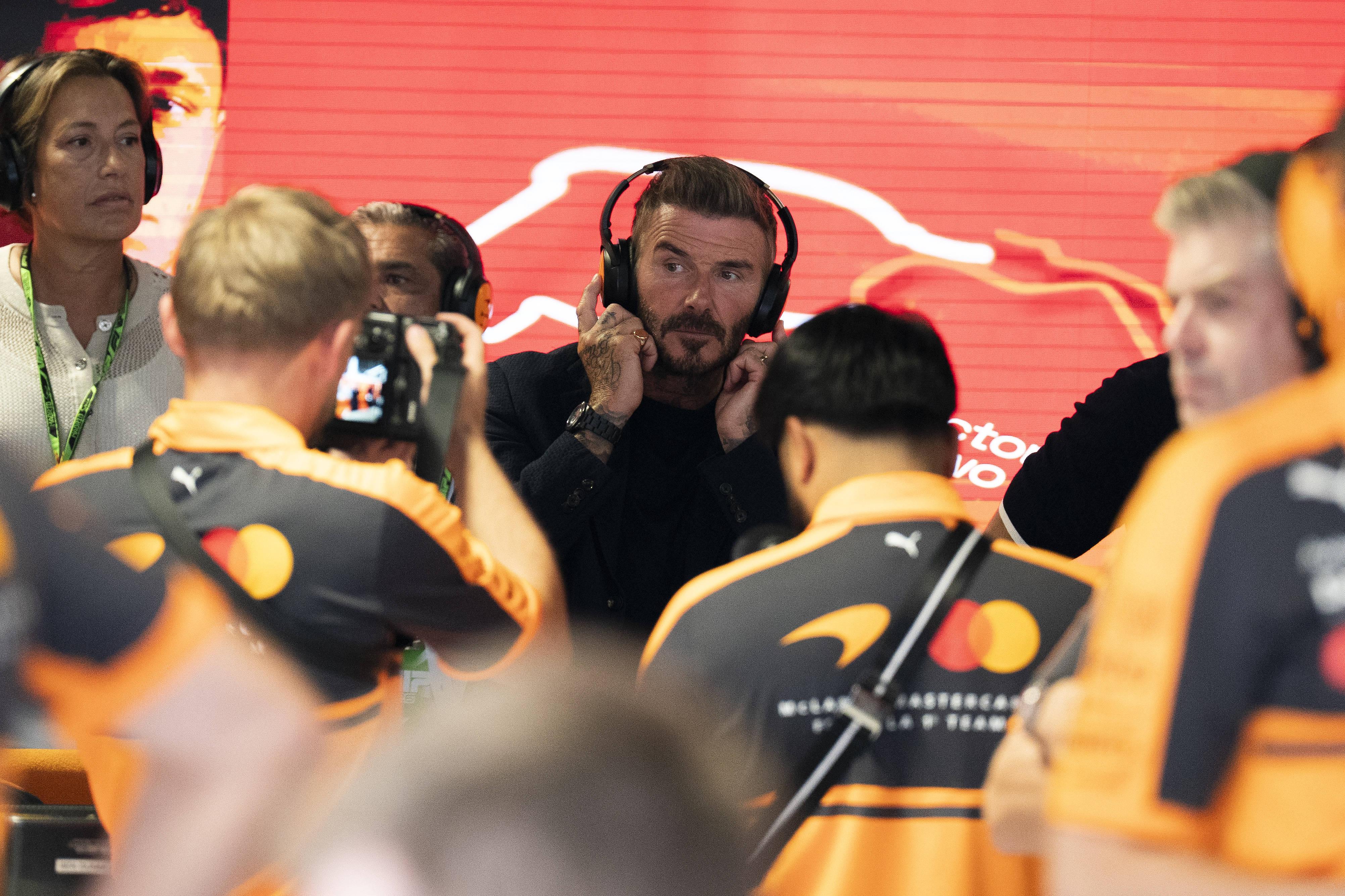 Estrelas VIP no GP de Espanha -David Beckham