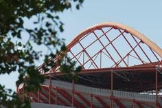 O ambiente no Estádio da Luz está assim