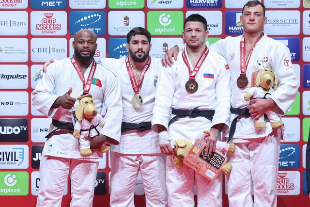 Jorge Fonseca de regresso ao pódio na capital húngara    Fotografia IJF/Emanuele Di Feliciantonio