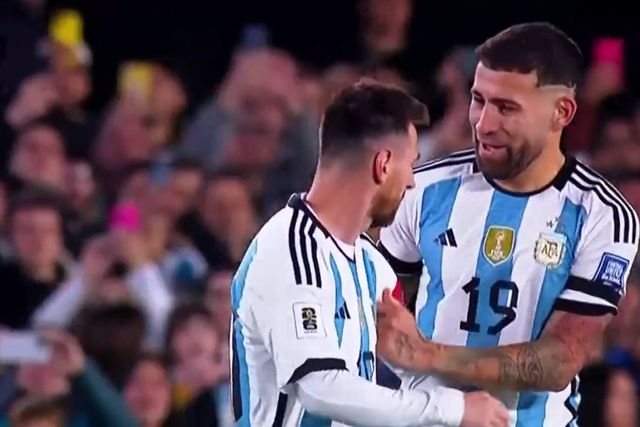 Vídeo: O detalhe entre Messi e Otamendi pela braçadeira de capitão