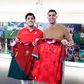 FOTOS: Cristiano Ronaldo troca camisola com capitão da seleção de râguebi