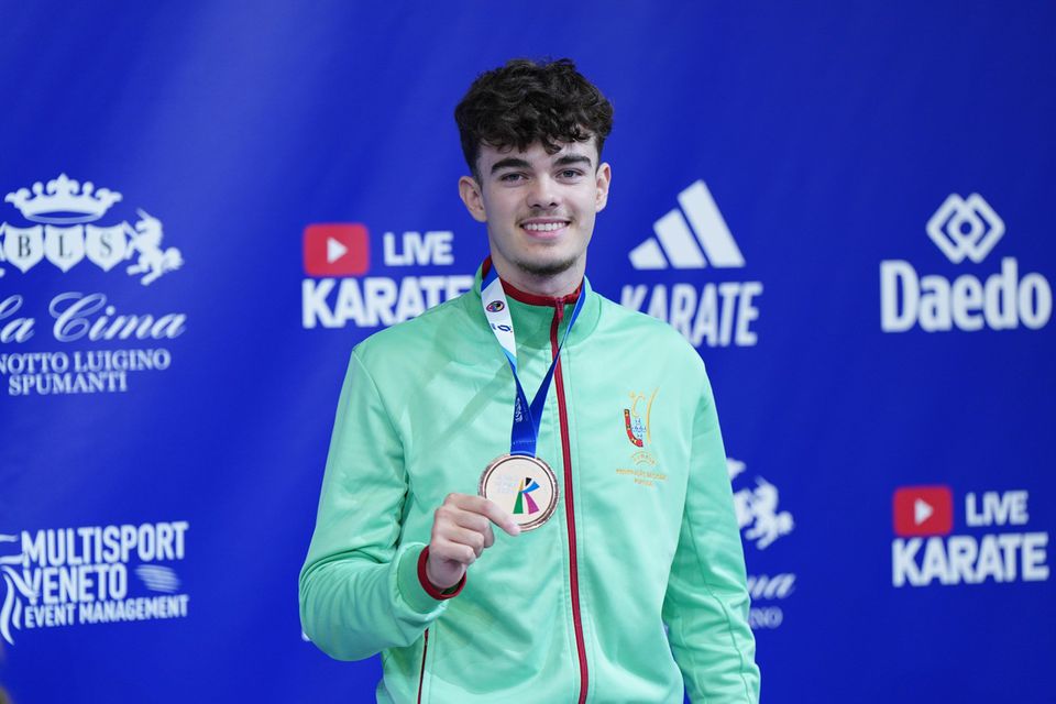 Karaté: Guilherme Gonçalves conquista bronze no Mundial de sub-21