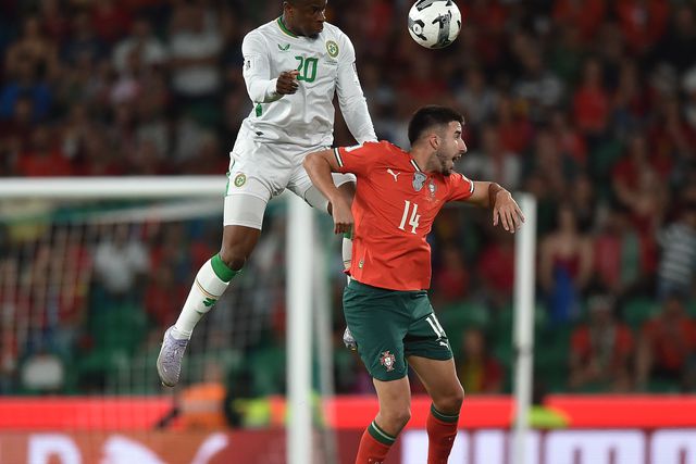 Gonçalo Inácio saiu tocado do jogo com a Irlanda