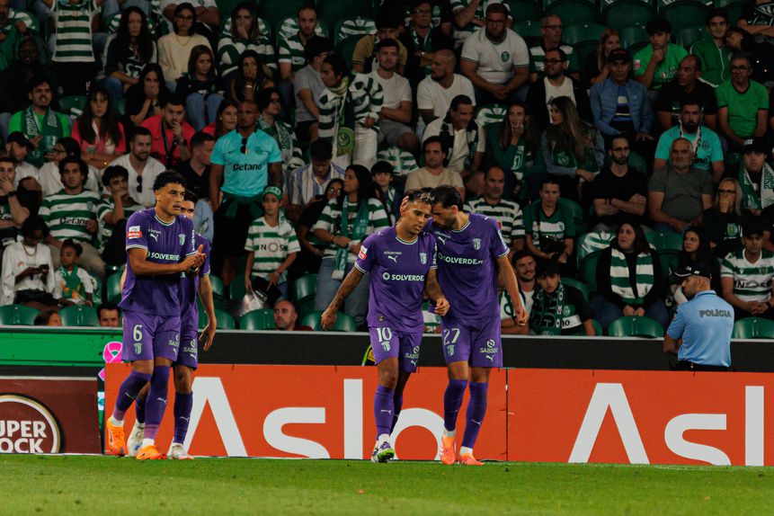Zalazar marcou o golo do empate (1-1) com o Sporting, em Alvalade — Foto: IMAGO